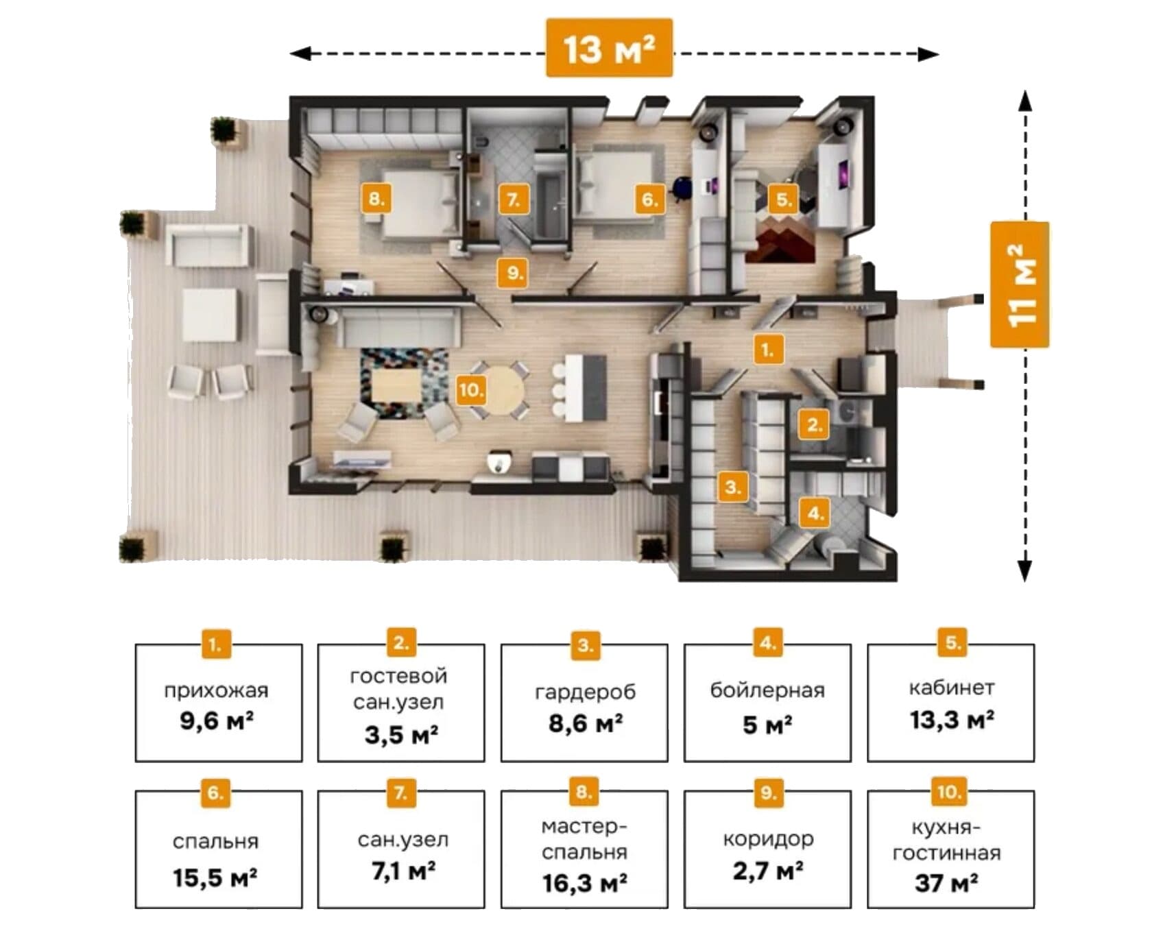 Планировка DANHAUS RIGA